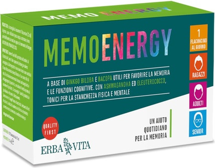 Food Supplement Erba Vita Memo Energy Vials