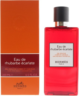 Hair And Body Shower Gel Hermes Eau De Rhubarbe Ecarlate