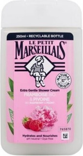 Очень нежный крем-гель для душа Le Petit Marseillais Органическая Малина Пион