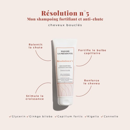 Shampoo Madame La Presidente Resolution No 5 Anti-Hair Loss Shampoo for Curly Hair