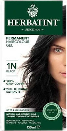 Permanent Haircolor Gel Herbatint Natural Black