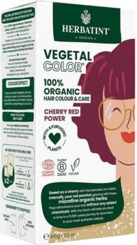 Herbal Hair Dye Herbatint Organic Cherry Red Power Vegetal Colour