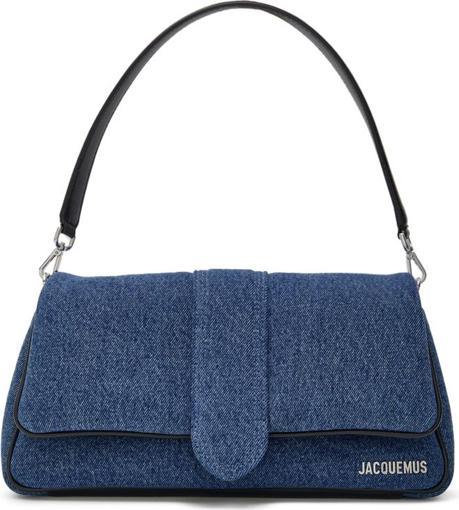 Jacquemus moviy paxta sumkasi