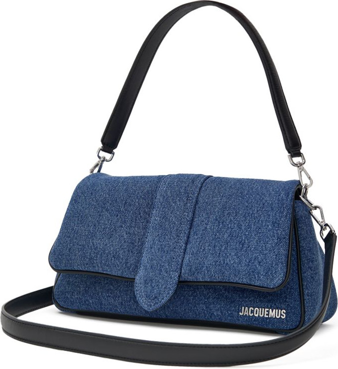Jacquemus moviy paxta sumkasi
