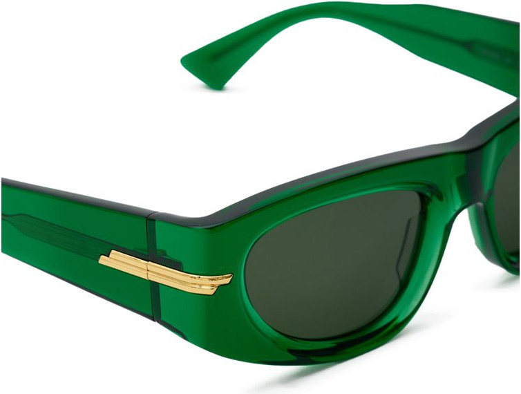Bottega Veneta Green Acetate Sunglasses
