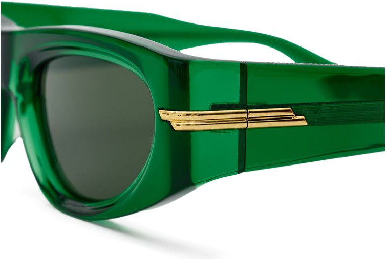 Bottega Veneta Green Acetate Sunglasses