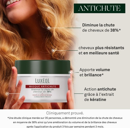 Haarmaske Luxeol gegen Haarausfall für mehr Volumen & Glanz