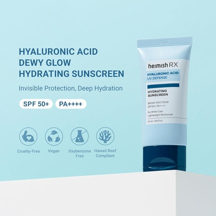 Sunscreen Heimish Rx Hyaluronic Acid Hydrating Daily Sunscreen for Face SPF