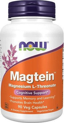 Kapseln Now Foods Magtein Patentiertes Magnesium Kognitive Unterstützung