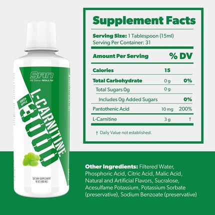 Liquid Supplement Sany San Nutrition L-Carnitine 3000