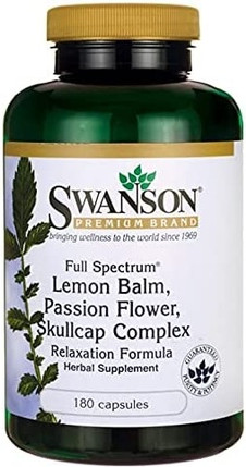 Vitamin Serum Swanson Lemon Balm Passion Flower Skullcap Complex