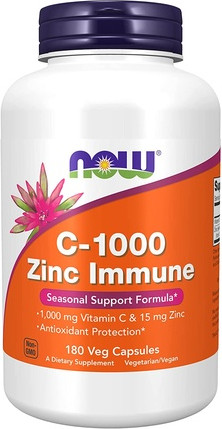 Vitamin Serum Now Foods NOW Supplements C-1000 & Zink Immun-Unterstützung für die Jahreszeit