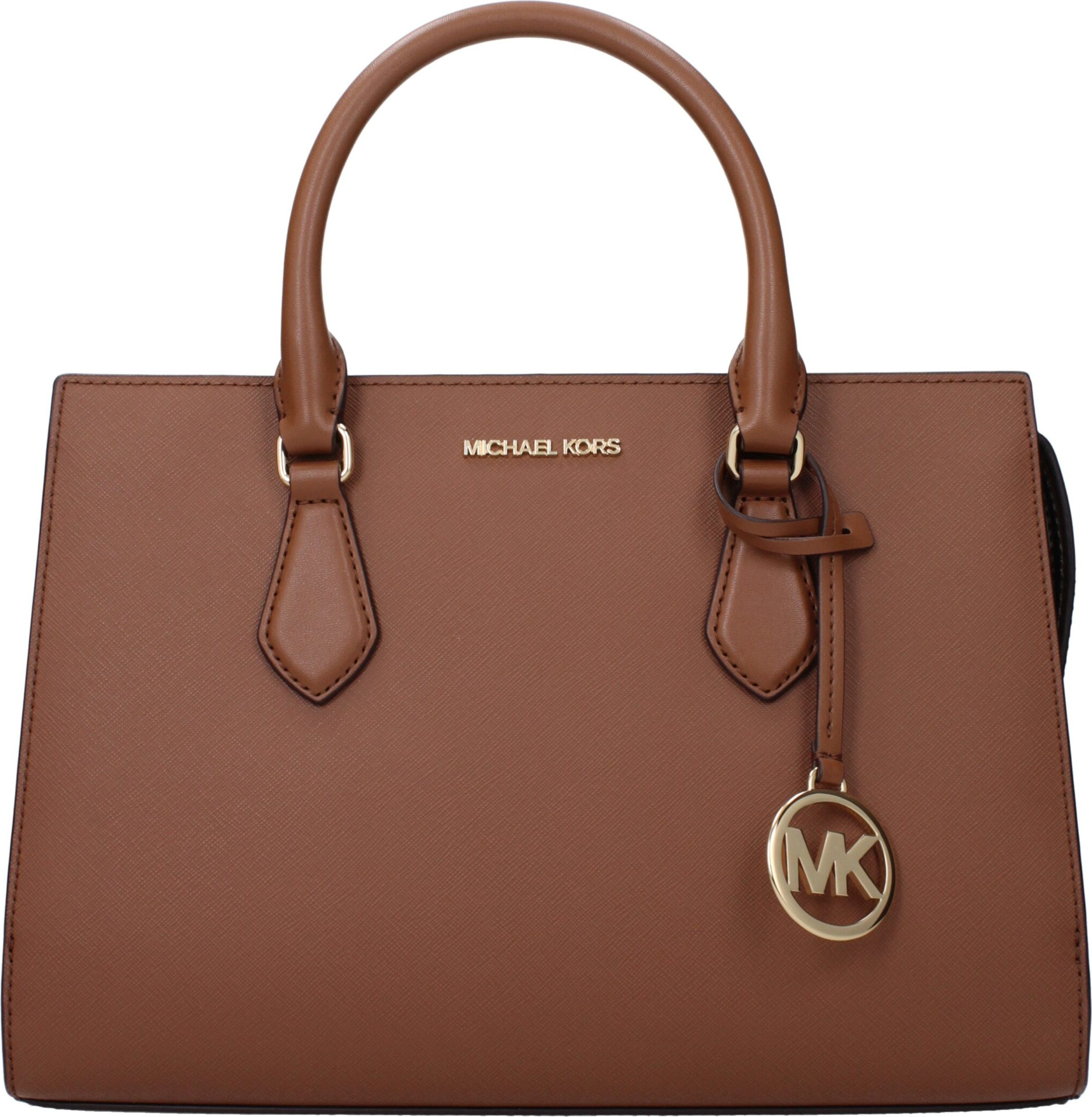 Коричневая текстильная сумка Michael Kors