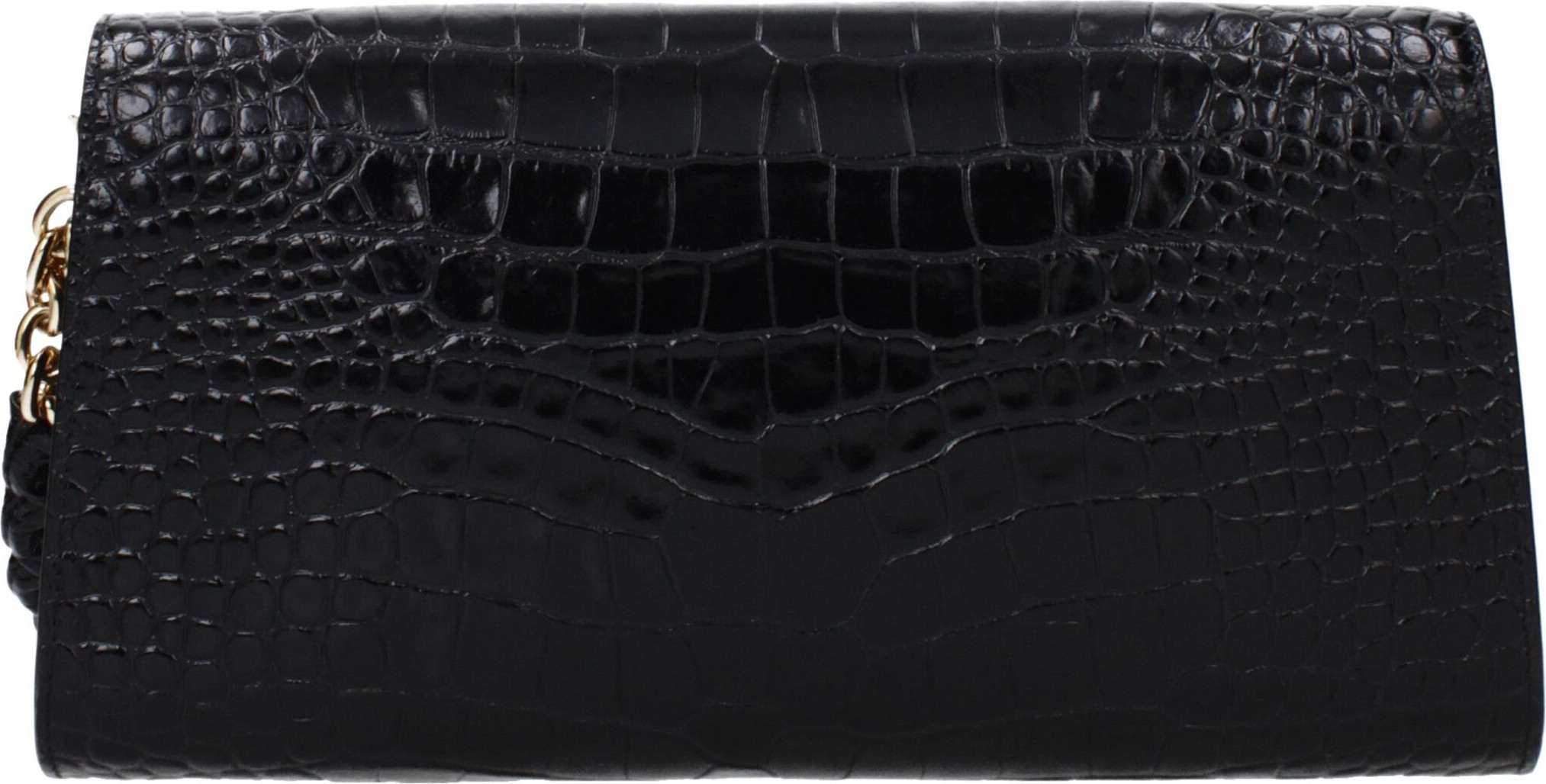 Black Leather Clutch Bag