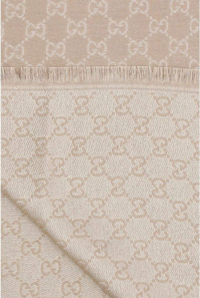 Шарф Gucci Бежевый Шерстяной Шарф