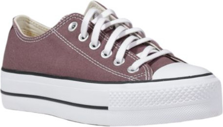 Фиолетовые низкие кеды из ткани Converse