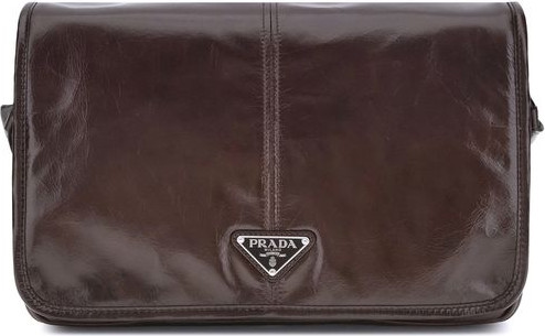 Bag Prada Brown Calf Leather Shoulder Bag
