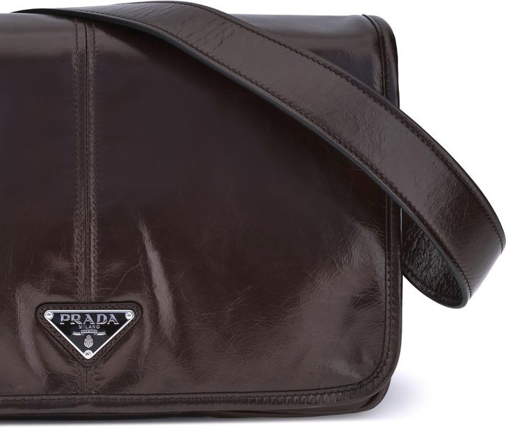 Bag Prada Brown Calf Leather Shoulder Bag