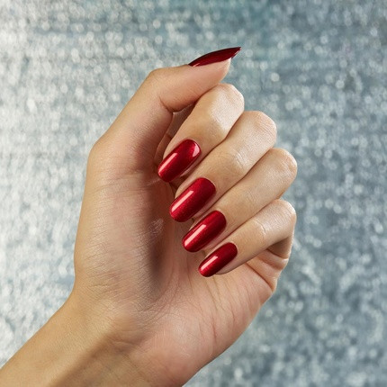 UV Nail Polish Cnd Shellac Dragon Slay All Day No. 482 Red Shimmer