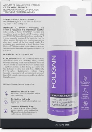 Haartonic Foligain Haarwuchsmittel für Frauen mit 10 % Trioxidil