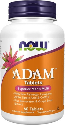 Multivitamin Now Foods with Saw Palmetto, Lycopene, Alpha Lipoic Acid, CoQ10, Resveratrol & Grape Seed Extract