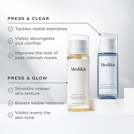 Toner Medik8 Press & Clear Exfoliating 2% BHA Clarifying Toner