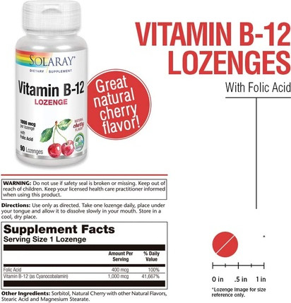 Lozenge Solaray Vitamin Serum