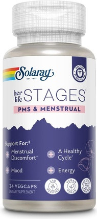 Vitaminpräparat Solaray PMS & Menstruations Zyklus Unterstützung für verschiedene Lebensphasen