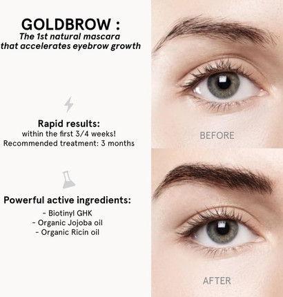 Mascara Rosegold Booster Mascara for Thicker Elongated Eyebrows