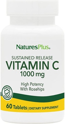 Nature's Plus Sustained Release 1000mg Ascorbic Acid Vitamin Dori