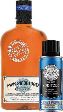 Body Wash and Spirit Spritzer 18.21 Man Made Absolute Mahogany