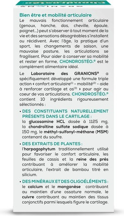 Food Supplement Granions Chondrosteo Joints with Harpagophytum and Glucosamine