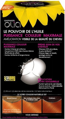 Haarfarbe Garnier Olia Permanente Öl-Farbe Ammoniakfrei Kupfer