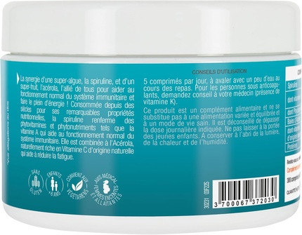 Dietary Supplement Phyto Actif Phyto-Actif Spirulina & Acerola
