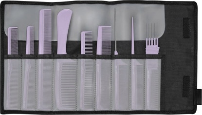 Comb Jaguar A-Line Comb Set with 9 Lavender Combs