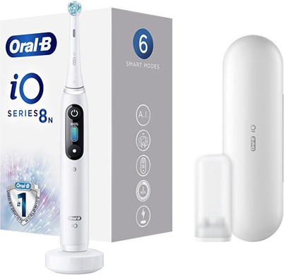 Electric Toothbrush Oral-B Io8 Series White Alabaster