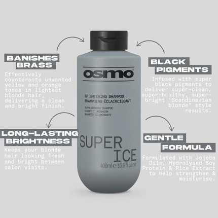 Shampoo Osmo Super Ice für hellblondes Haar