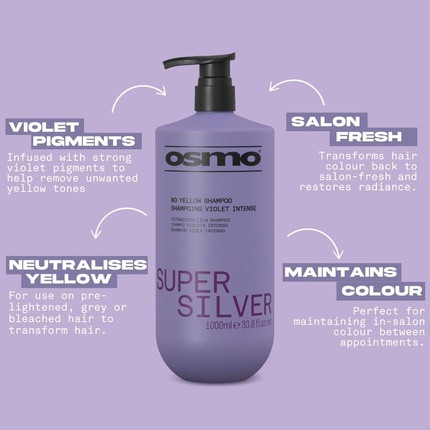 Shampoo Osmo Super Silver Violet Pigment Toning
