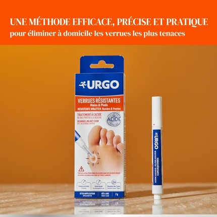 Gel Urgo Resistant Warts for Hands & Feet TCA Active