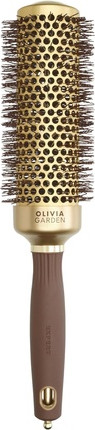 Rundbürste Olivia Garden Expert Blowout Speed Gewellte Borsten Gold & Braun 45