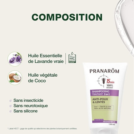 Shampoo Pranarôm Aromapoux 2-in-1 Behandlungsshampoo