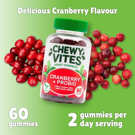 Gummy Vitamins Chewy Vites Cranberry Probiotic