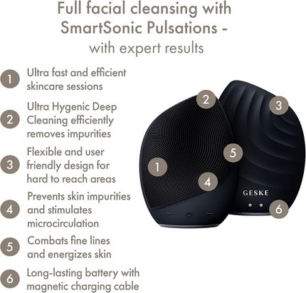 Facial Cleansing Brush Geske 5 in 1 Vibrating Electric Facial