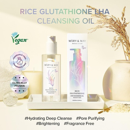 Cleansing Oil Mary & May Rice Glutathione LHA