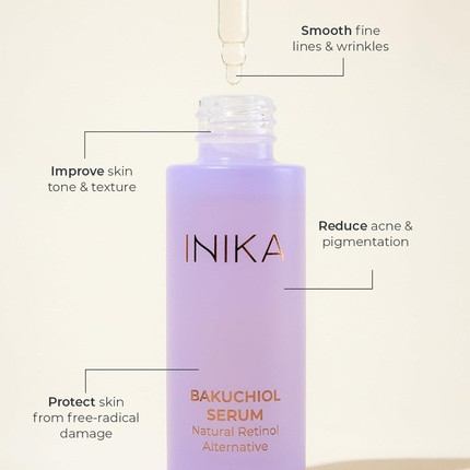 Anti-Aging Serum INIKA INIKA Organic Bakuchiol Serum Natürliche Retinol-Alternative