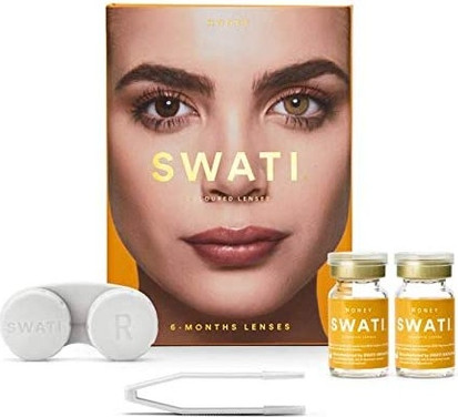 Colored Contact Lenses Swati Cosmetics Natural Looking Honey