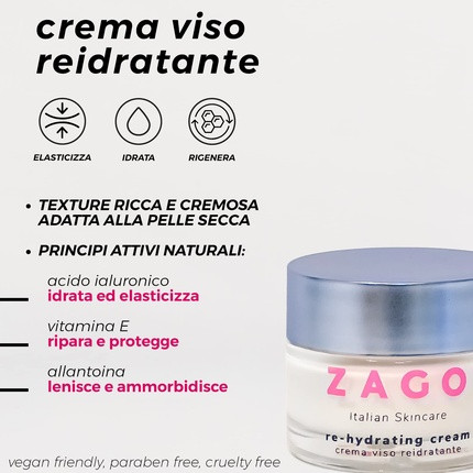 Moisturizing Face Cream Zago Milano