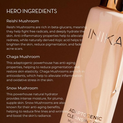 Cleansing Oil Inika Adaptogenic Cleansing Oil Ultra-Luxe Make-Up Melting Cleanser