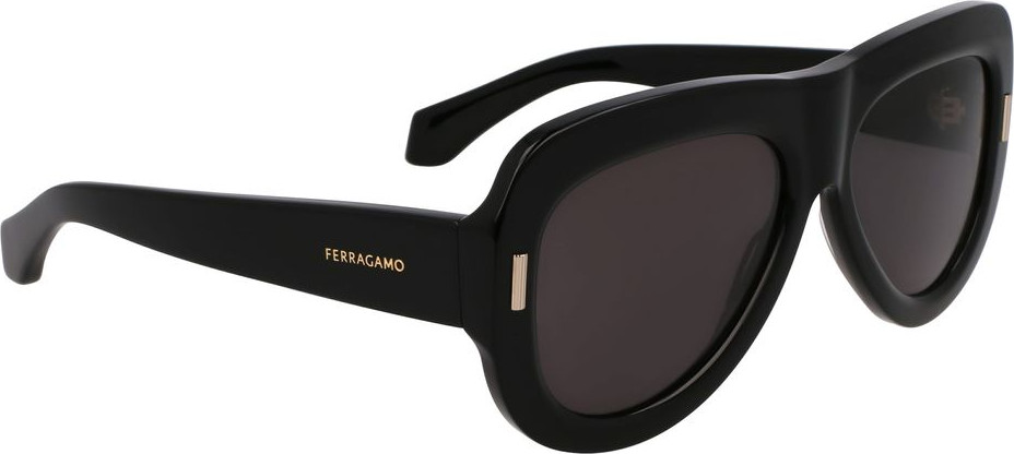 Sunglasses Ferragamo Black Acetate Sunglasses