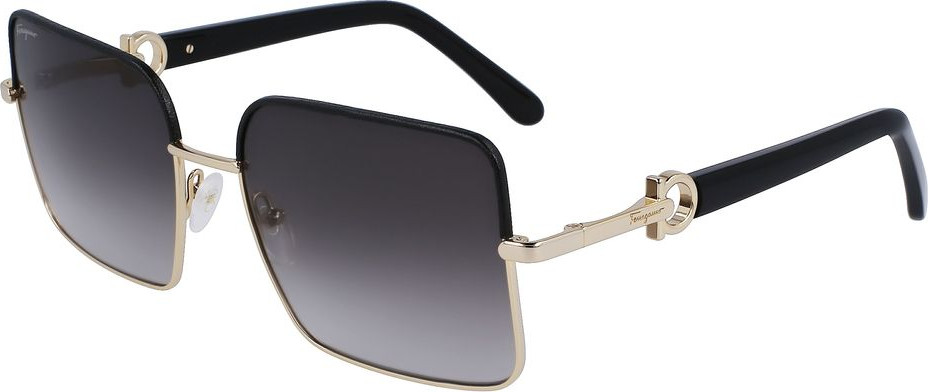 Ferragamo oltin metall quyosh ko'zoynaklari